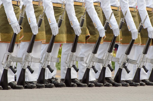 Royal guards with guns