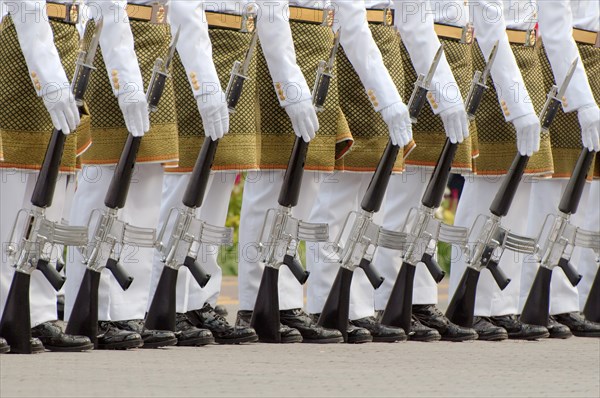 Royal guards with guns