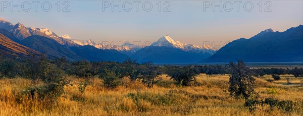 The peak of snowy Mount Cook