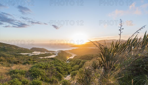 Sunset over the sea