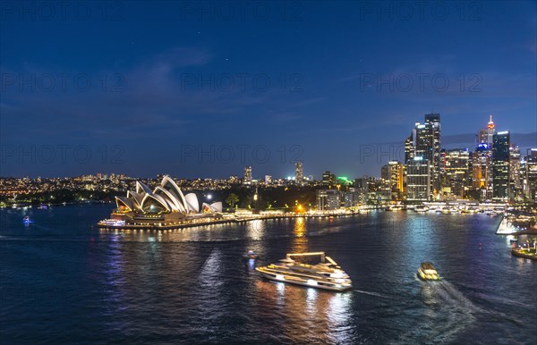 Circular Quay and The Rocks at night