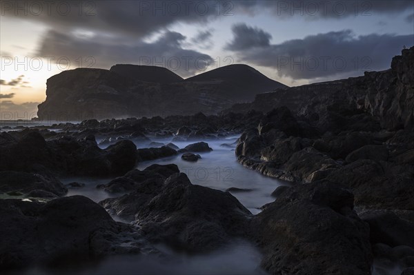 Sea lava rock