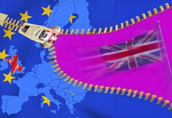 British flag leaves Europe with EU stars