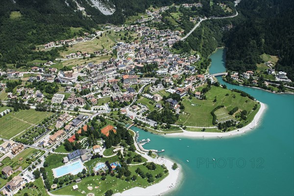 Molveno with Molveno lake