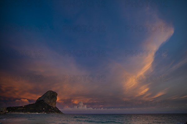 Sunset at Penyal d'Ifac near Calpe
