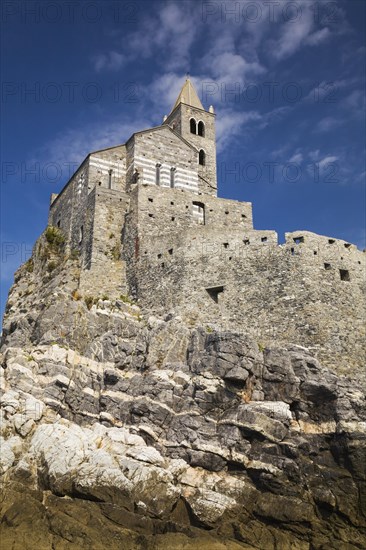 Medieval fortress walls and church of St. Peter