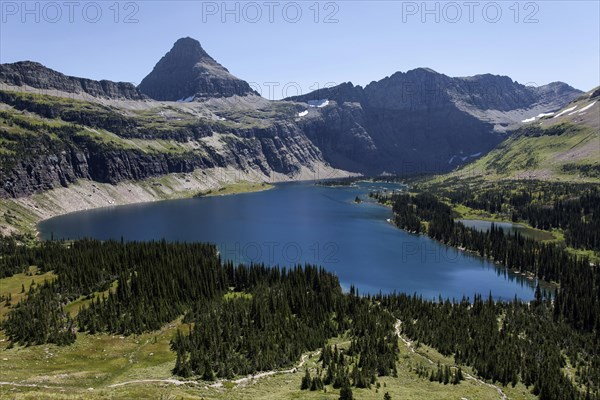 Hidden Lake with Reynolds Mountain