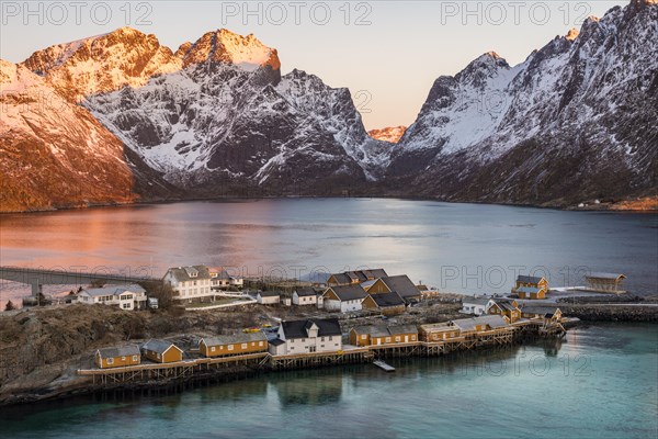 Rorbuer fishermen's huts on the island