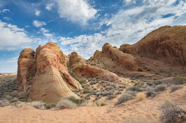 Orange-red rock formations