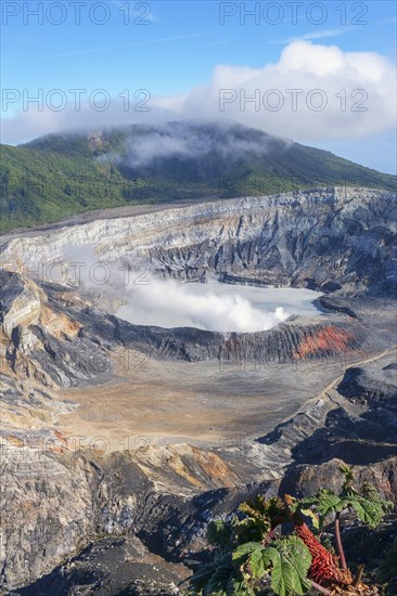 Caldera with crater lake