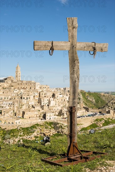 Viewpoint with cross and view to the old town