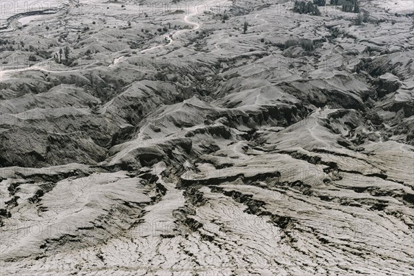 Hostile volcanic landscape