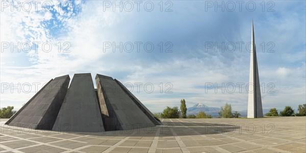 View over Yerevan and Mount Ararat from Tsitsernakaberd