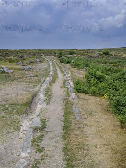 Granite rails of the horse-drawn railway