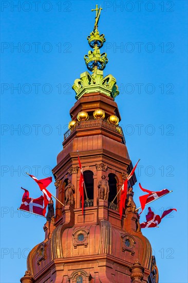 The spire of Christiansborg Palace