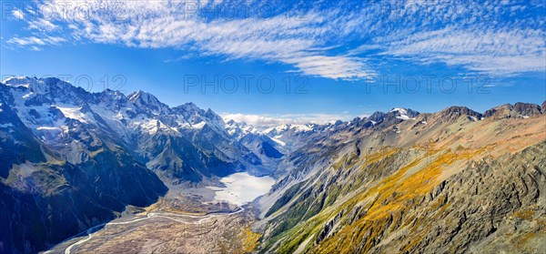 Murchison Glacier in Mount Cook National Park