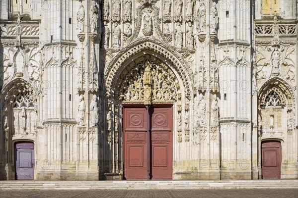 Gothic facade of Abbey church