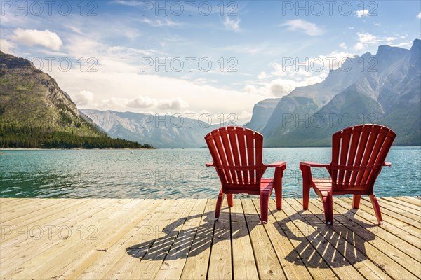 Jetty with chairs