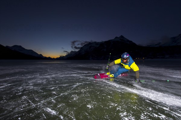 Skier on the ice