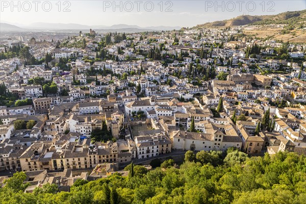 View from the Alhambra to Albayzin