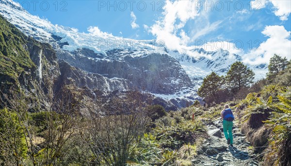 Hiker on trail