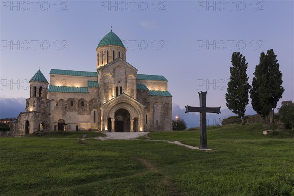 Bagrati cathedral at dusk