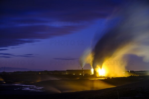 Thermal power plant next to geothermal area Gunnuhver