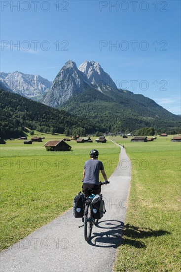 Cyclists on bike tour