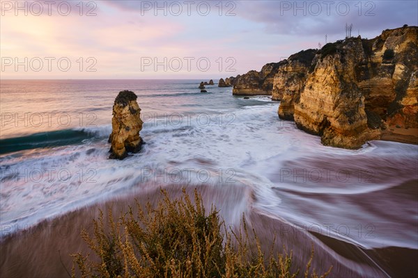 Dawn at the beach Praia da Dona Ana