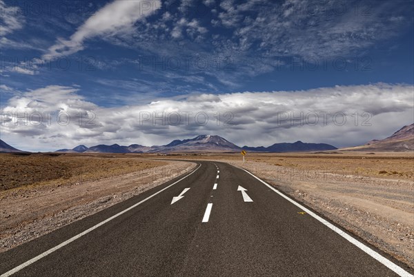 Road through the Atacama desert