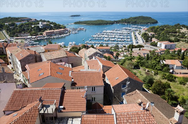 View over the roofs of the old town and harbour