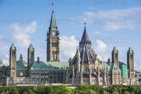 Parliament building Centre Block on parliament hill