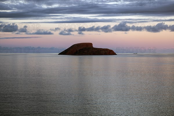 Small island in the sea in front of Angra do Heroismo