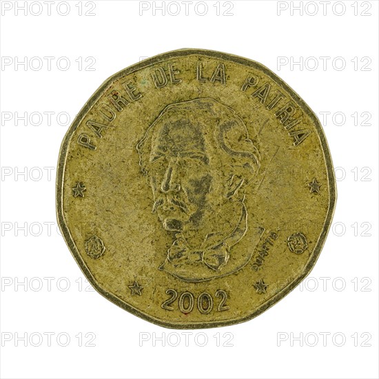 One Dominican peso coin