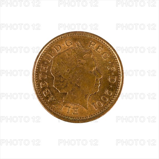 British one penny coin