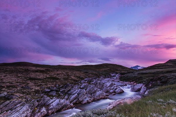 River Stropla after sunset