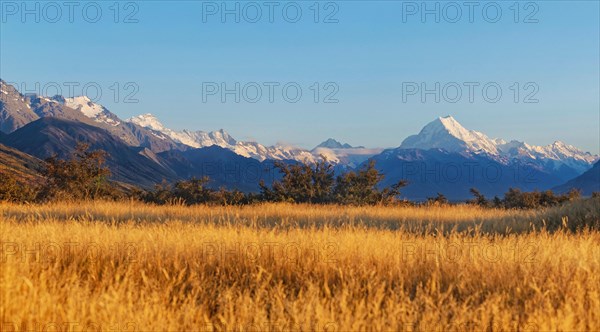 The peak of snowy Mount Cook