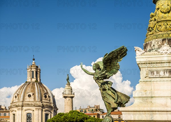 Church of Santa Maria di Loreto and angel statue