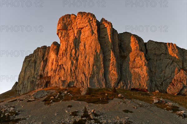 Summit Tour d'Ai in the evening light