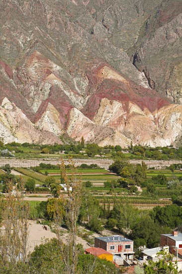 Colorful rock layers