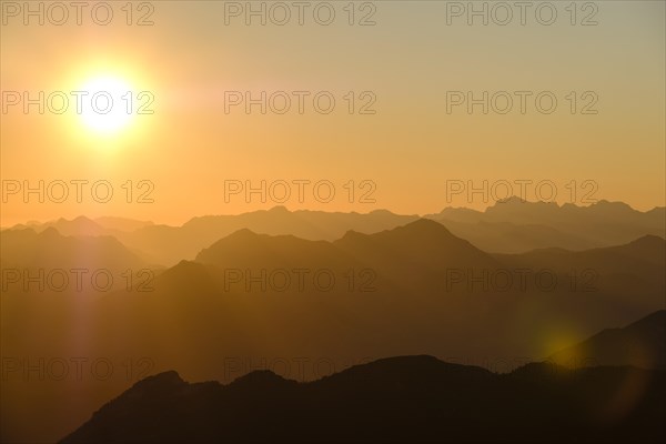 Sunrise over the Alps