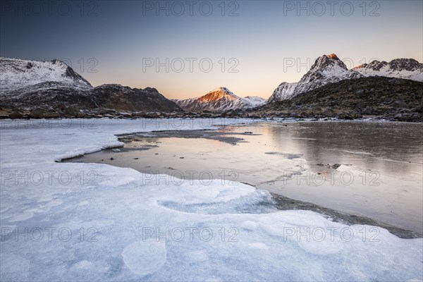 Ice on the shore of the fjord