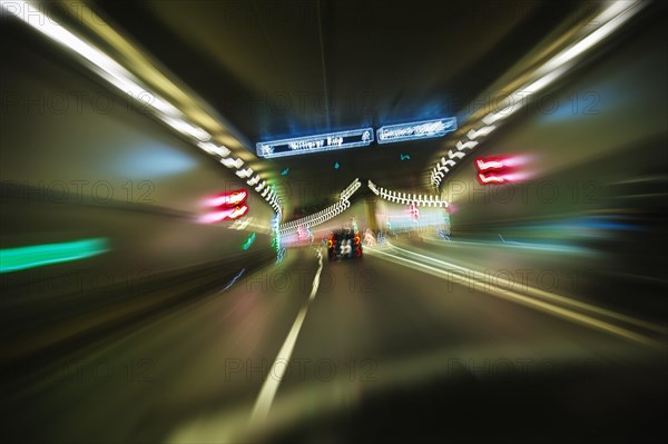 Car traffic through Luise-Kiesselbach tunnel