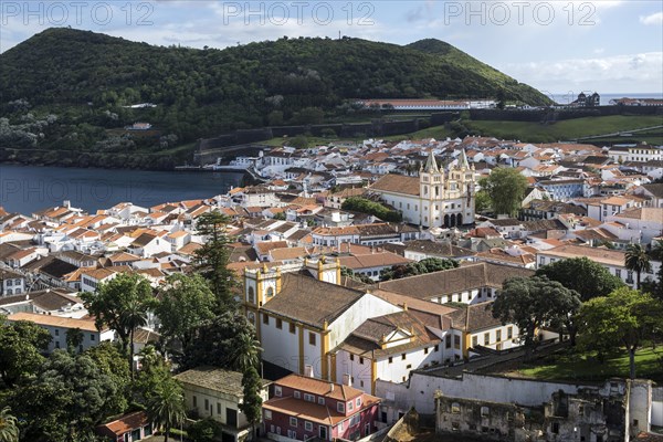 View from the Alto da Memoria to the old town of Angra do Heroismo