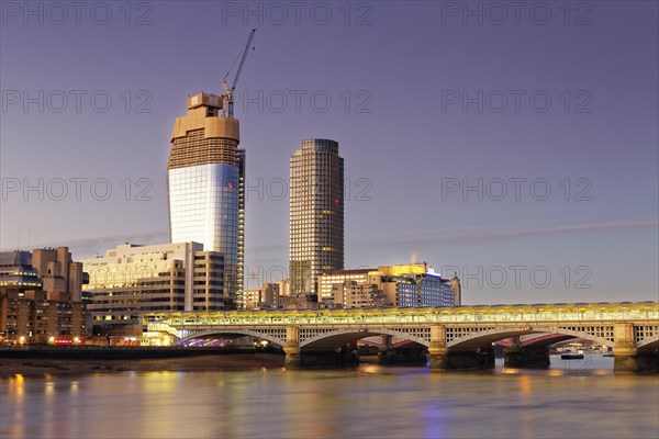 Blackfriars Railway Bridge and King's Reach Tower