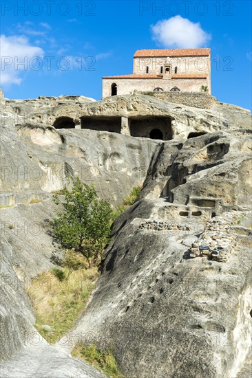 10th century Christian Prince's Basilica overlooking Uplistsikhe cave city