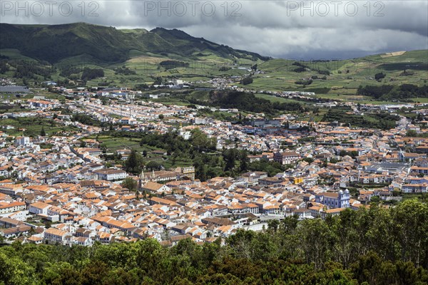 View from Monte Brasil to Angra do Heroismo