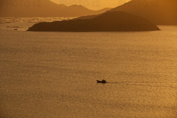 Fishing boat at sea