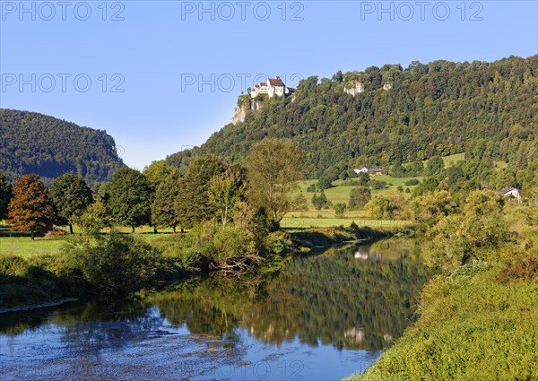 Werenwag Castle overlooking the Danube