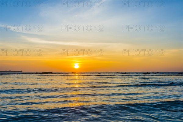 Sunset over the sea